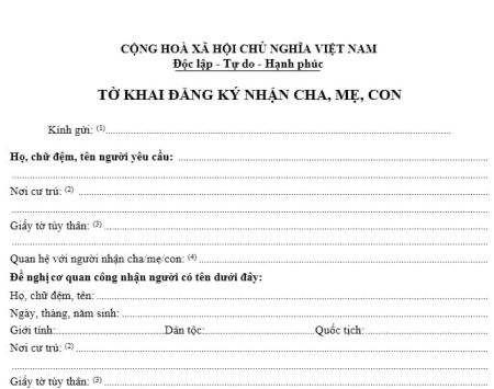 Xin giấy xác nhận cha con ở đâu và Thủ tục thực hiện